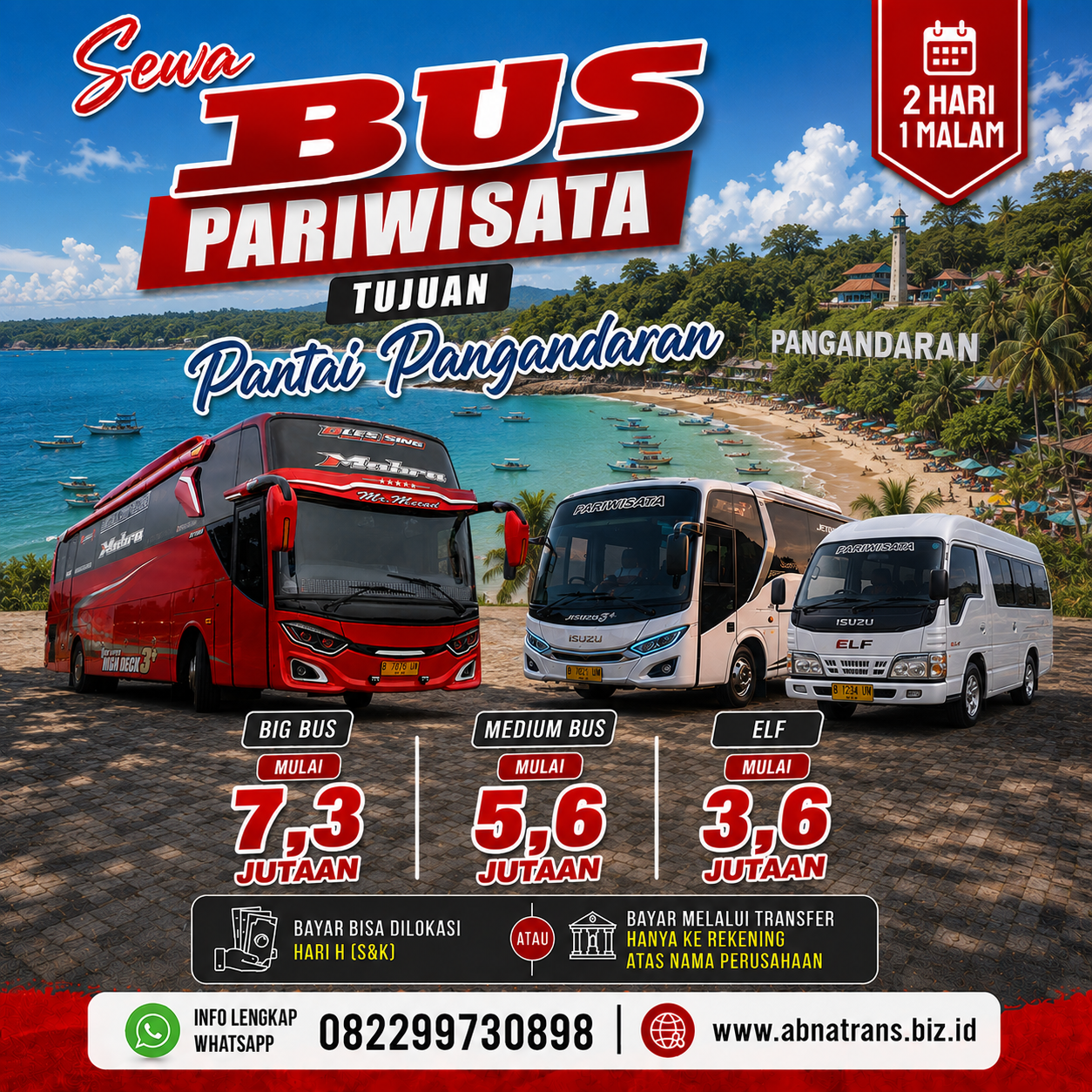 Harga Sewa Pantai Pangandaran
